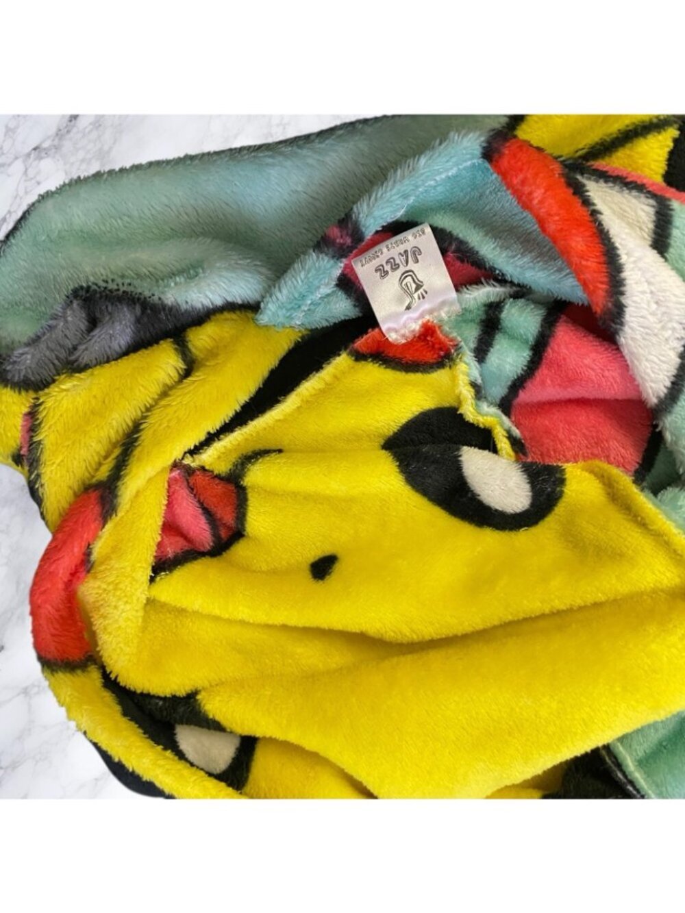 Jazz Squirtle Pokemon Upcycled Flannel Hoodie - Picture 3 of 11